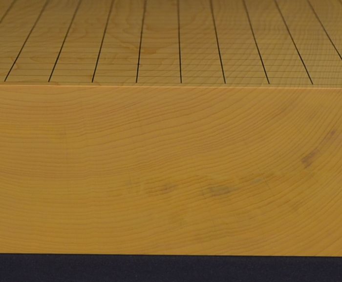 二寸八分五厘卓上盤木口のアップ画像
