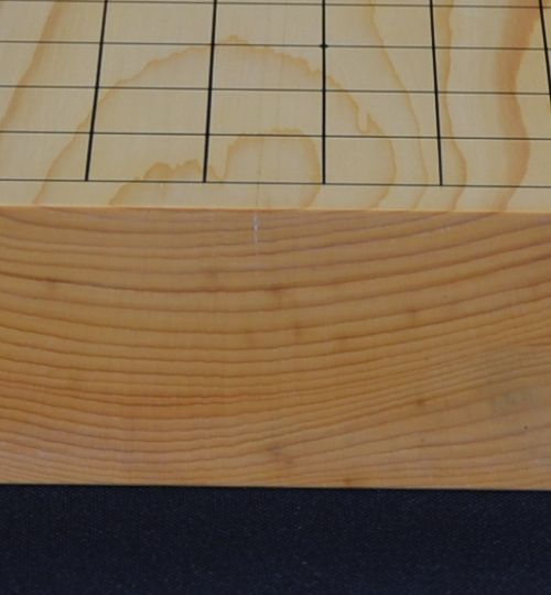 一寸九分盤逆木口のヒビ部分