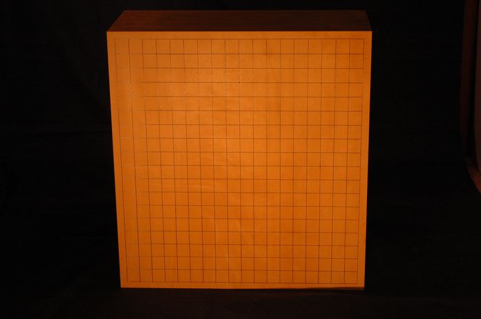 本榧盤六寸銘盤天面